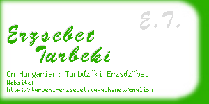 erzsebet turbeki business card